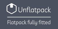 Unflatpack Logo - IKEA custom wardrobe fitting service